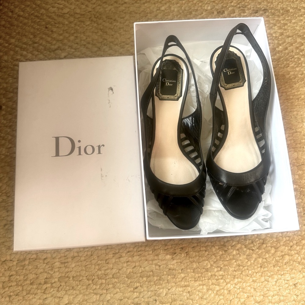 Dior Whisper Slingback Heels